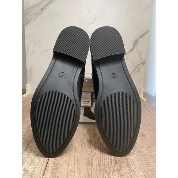 Universal Thread Bronna Booties Ankle Boots Side Zip Black Size 8 - Picture 3 of 6